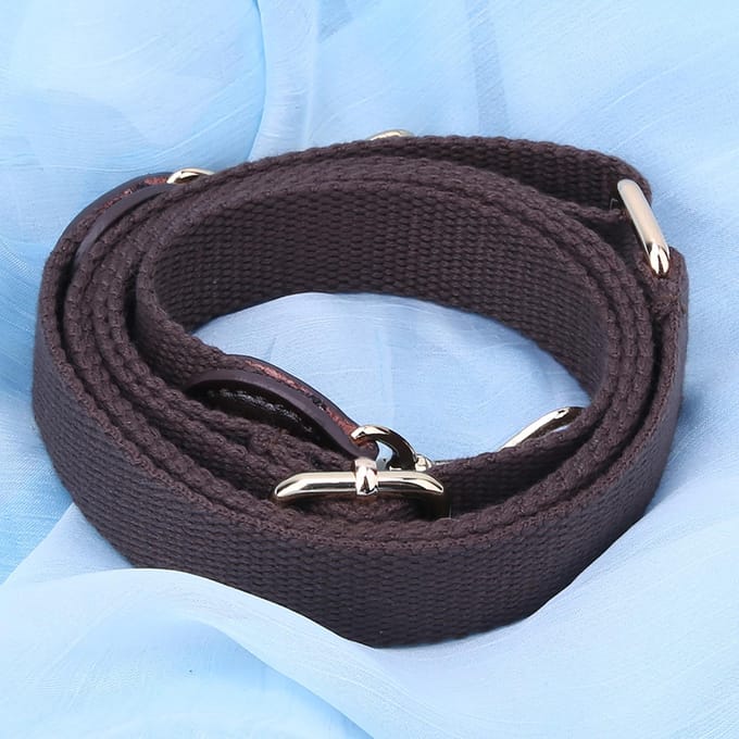 Handgemaakte doe-het-zelf bagageonderdelen Verstelbare crossbodytas leren riem voor CBD065-066Koffie koffie