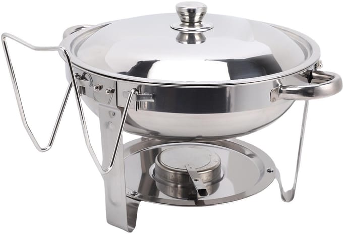Chafing Dish – 5L Capaciteit – Buffetwarmer – Met Brander – Voor Catering en Buffet