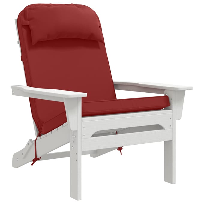 vidaXL - Zon - Ligzitzak - Kussen - 100% - Polyester - Wijnrood - 55 - x - 124 - x - 5 - cm