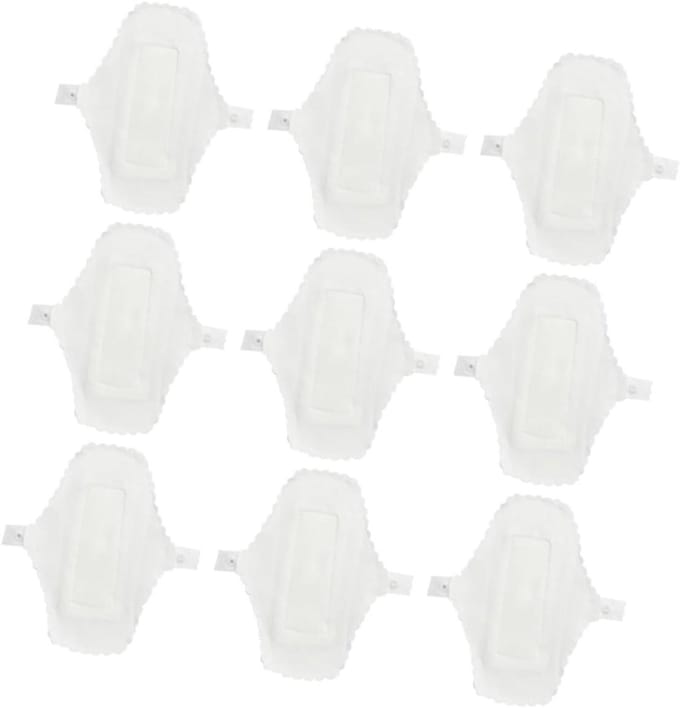 Herbruikbare Maandverbanden - Wasbare Pads - Dagelijkse Bescherming - Waterdicht Katoen - 9 Stuks - Wit
