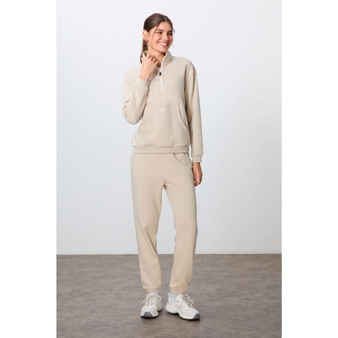 Kleurblok Fleece Trainingspak Set
