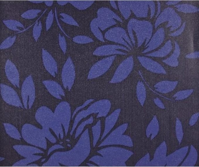 Dutch Wallcoverings - Diamonds & P. big flower blauw