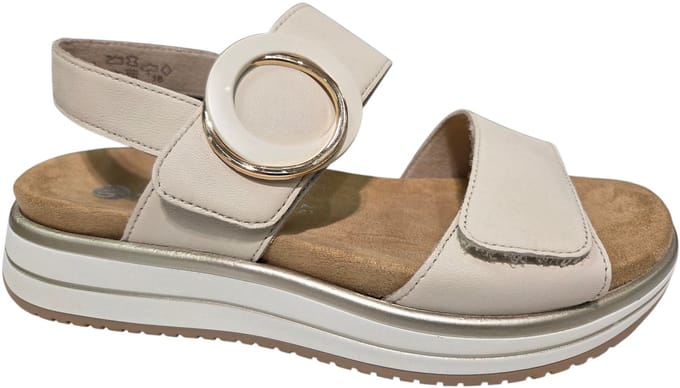 Remonte D1J63-60 Sandalen Beige Leer Dames - Beige - 42