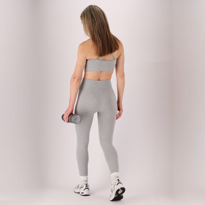 Morethansocks - Sportset dames - Legging/Top - Grijs - L - Sportlegging - Sport top