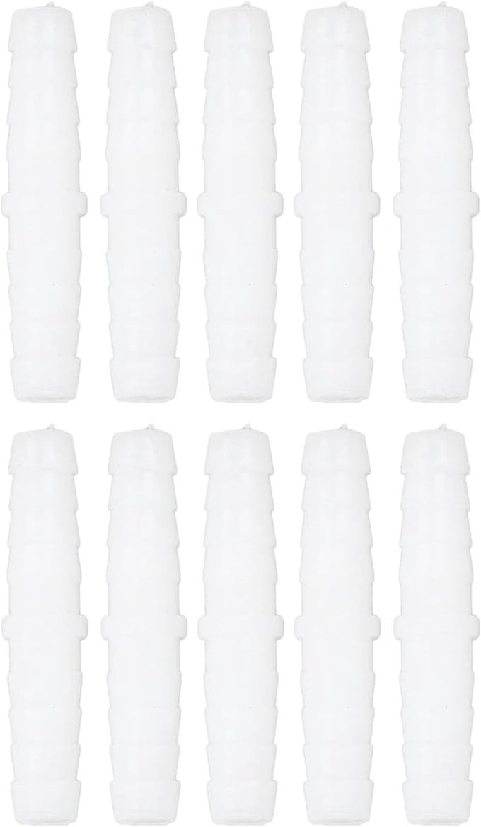 Plastic Slangverbinder 10 Stuks Recht Barbed Splicer Mender Aansluiting Adapter voor 9-9mm Slangen