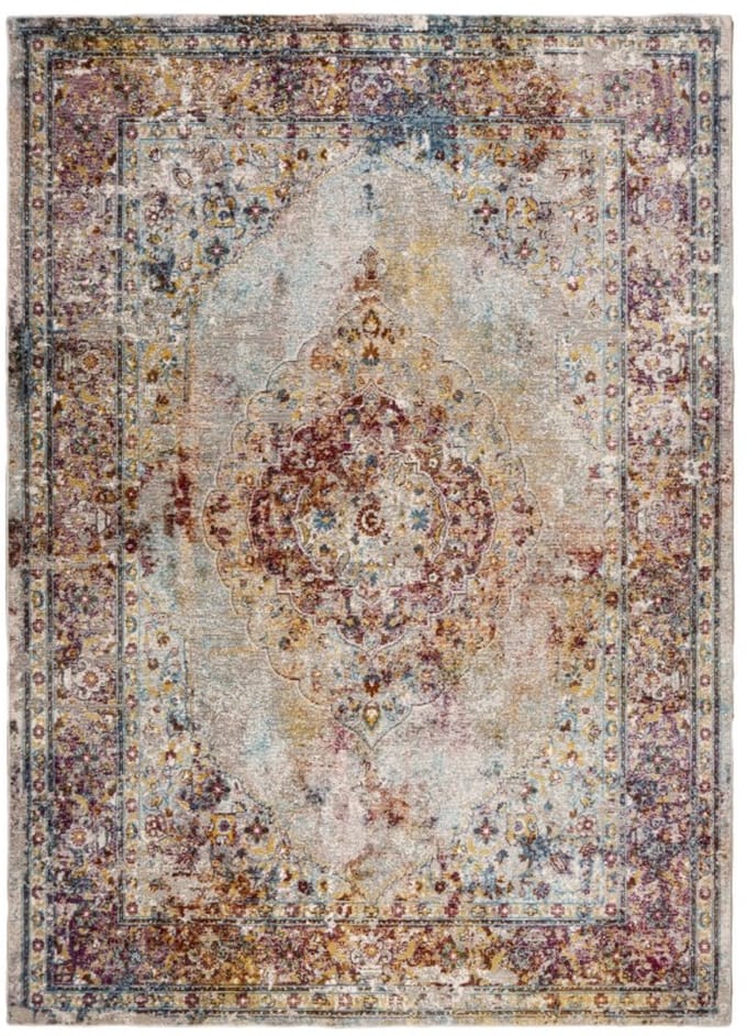Picasso Keshan – Vintage – Laagpolig Vloerkleed – Multi / Beige – 80x150 cm