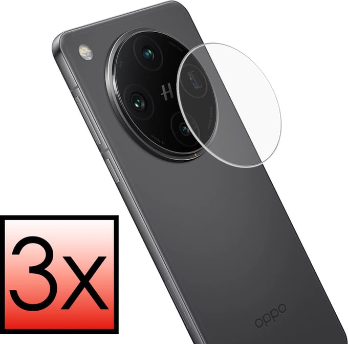 Camera Lens Protector - 3 Stuks - Geschikt voor OPPO Find X8 - Camera Screenprotector - Beschermglas - Gehard Glas - Tempered Glass - Screen Protector