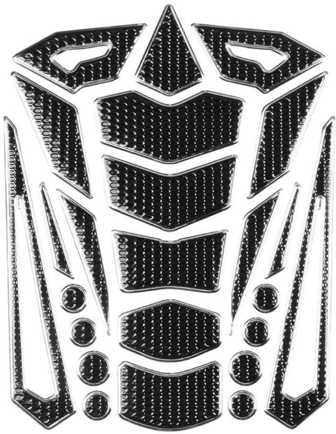 Allecto - Motorfiets tankbeschermer - Tankpad - Universeel - Zilver