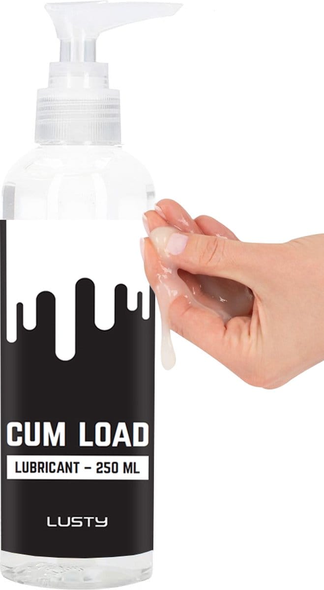 Lusty Cum Load Sperma Glijmiddel - 250 ml - Nieuwe formule -Hybride Glijmiddel - Op Water- en Siliconenbasis