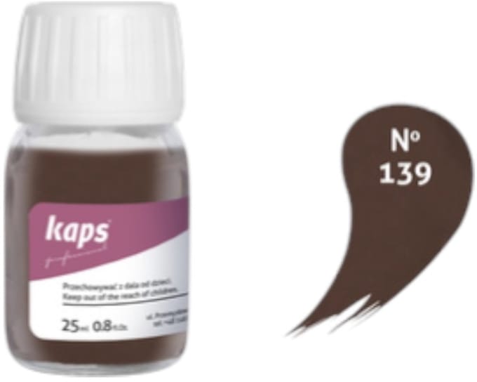 Kaps super color leer & kunstleer verf inc.cleaner - (139) Midden Bruin - 25ml