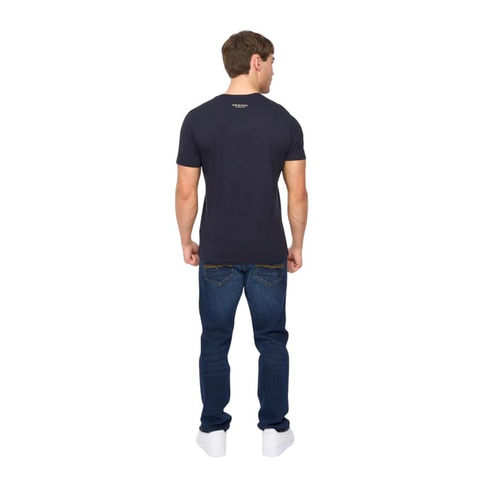 Crosshatch Heren Motorcross T-Shirt (Marine)