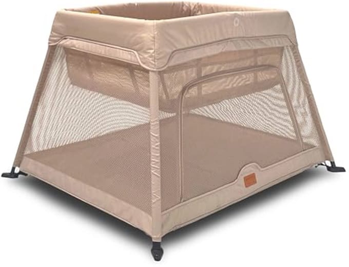 Lichte Opvouwbare Reiswieg voor Baby's met Matras en Speelpen