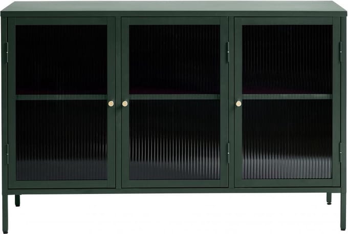 Nordic Home - Olan glazen dressoir - 130 cm - groen