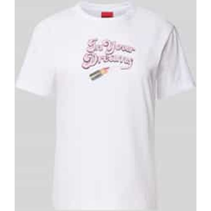 T-shirt met ronde hals, model 'Damacia'