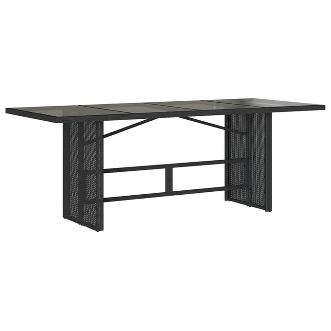 vidaXL - 9-delige - Tuinset - poly - rattan - zwart