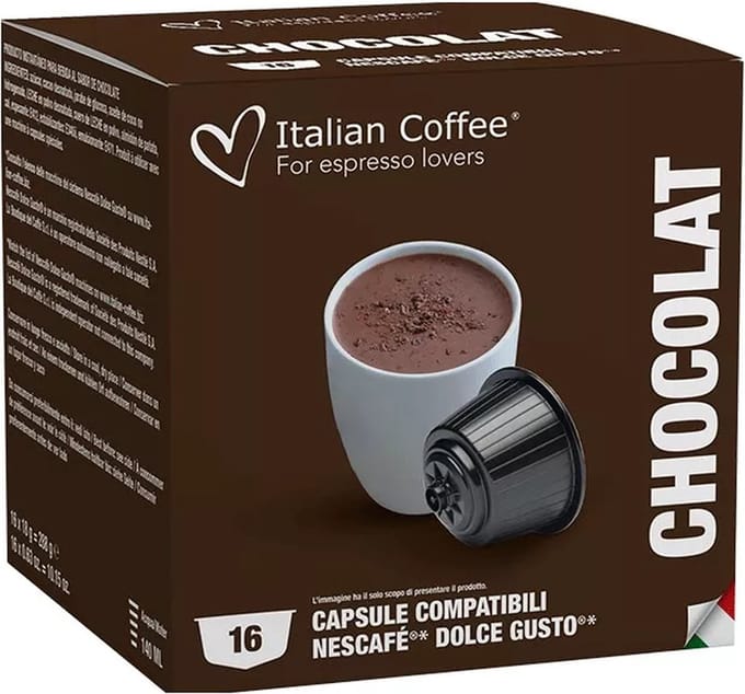 Italian Coffee - Chocolade - 16x stuks - Dolce Gusto compatibel