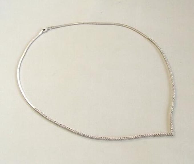 Wit gouden zirkonia collier