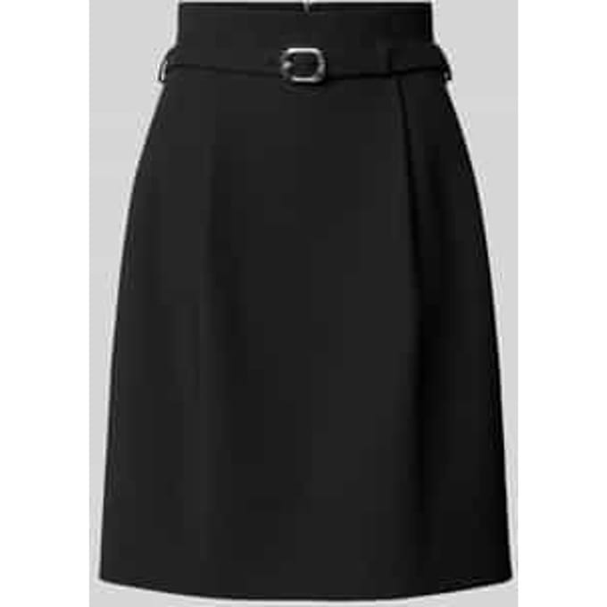 Kniellange rok met bandplooien model 'Ralema'