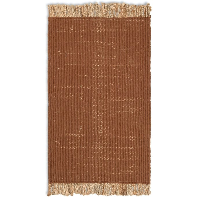 Ferm Living Blokmat - dark brick/natural