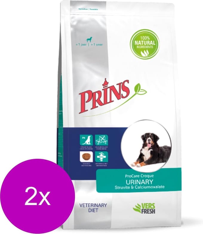 Prins Procare Croque Diet Urinary Rund&Varken - Hondenvoer - 2 x 10 kg