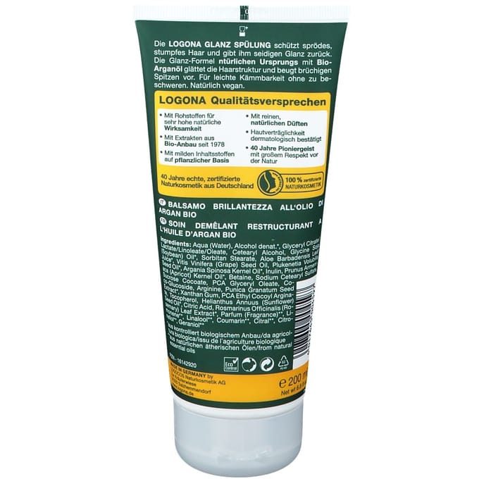 Logona Conditioner Glans broos en beschadigd haar