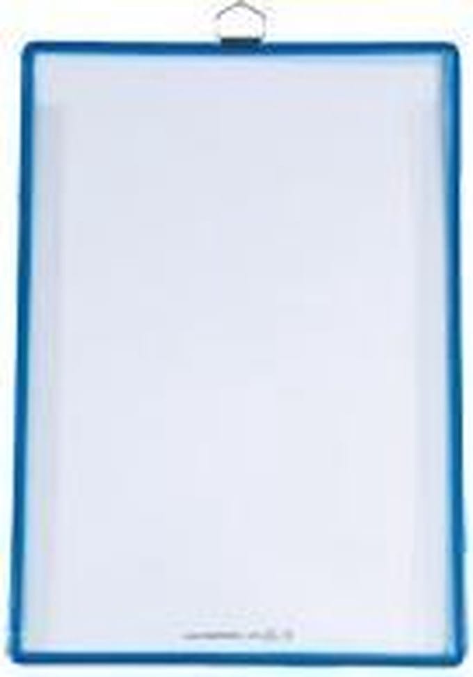 Tarifold documentenmaphouder met oog, blauw, pvc/staaldraadlijsten, DI