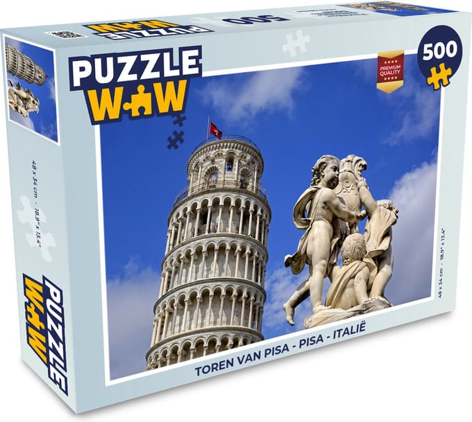 Puzzel Toren van Pisa - Pisa - Italië - Legpuzzel - Puzzel 500 stukjes