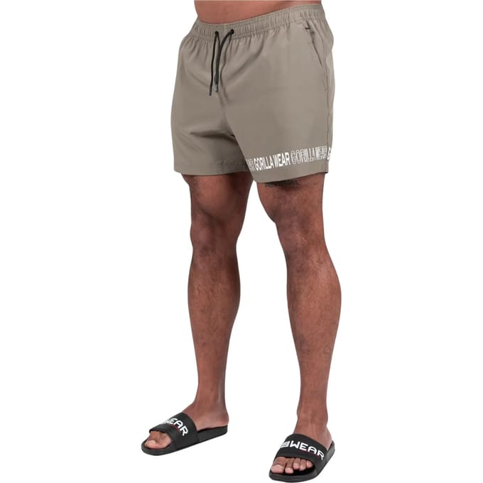 Gorilla Wear Otis Zwembroek - Korte Broek - Legergroen - M