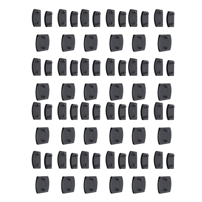 Lot de 72 embouts de fixation pour lattes de lit en plastique, connecteurs centraux, accessoires pour meubles