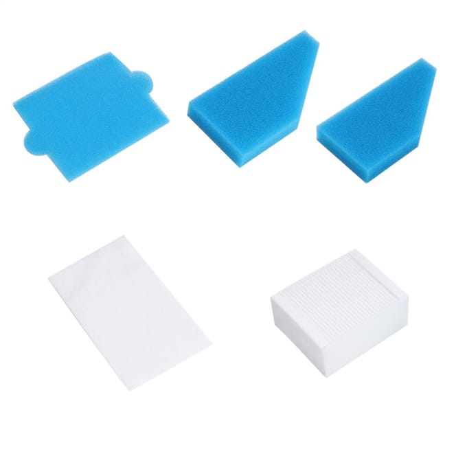 5 stuks stofzuigerschuimfiltervervangingsset geschikt voor Thomas 787241 99 filteraccessoires white
