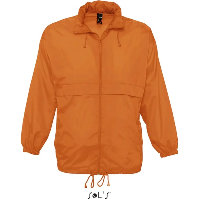 SOL'S Unisex Windbreaker Surf Jacket L889 - orange - S