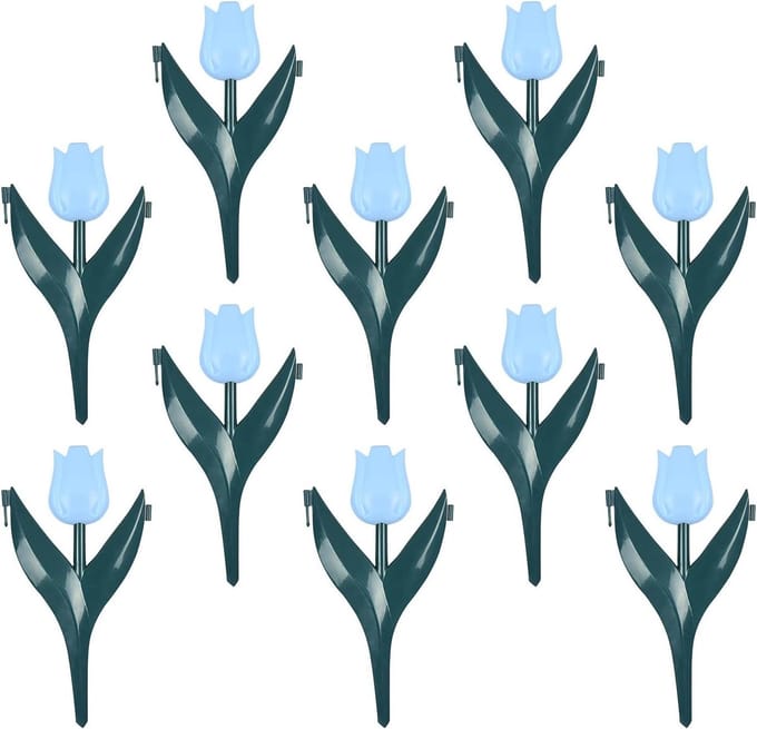 Tuinrand Afscheiding - Landschapsafscheiding Set - Tuin Indeling - Weerbestendig PP Materiaal - 10 Stuks - Blauw