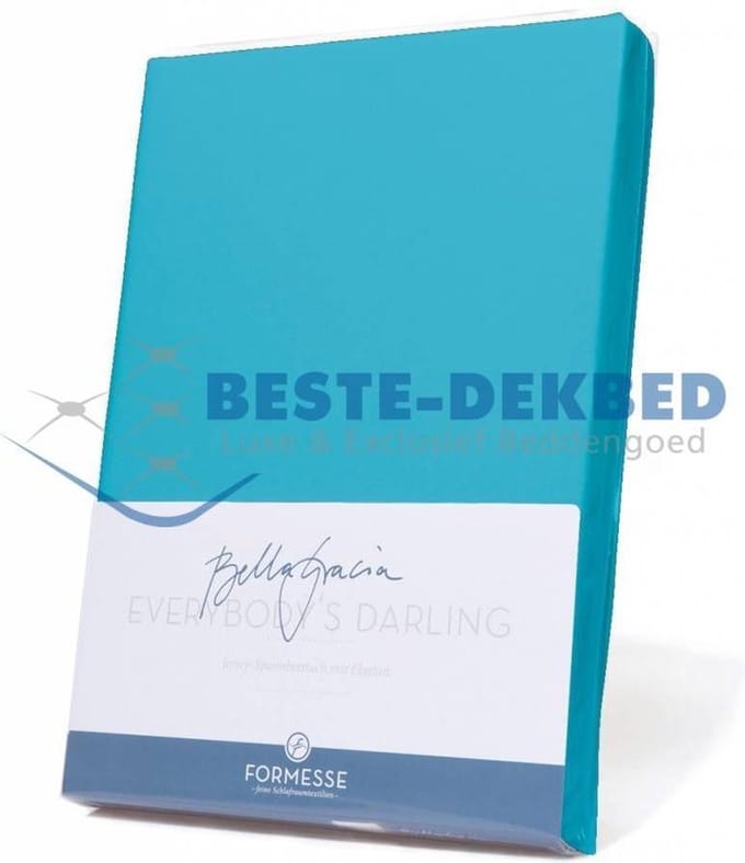 Bella Gracia Jersey Hoeslaken Turquoise 0301