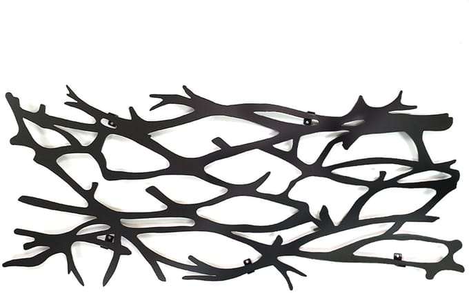 Decorizzly Deco Branch - Wandkapstok - Zwart - Staal - Decoratie