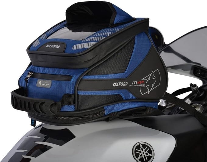 Magnetische Motorfiets Tanktas en Bagagetas voor Achterop - Blauw