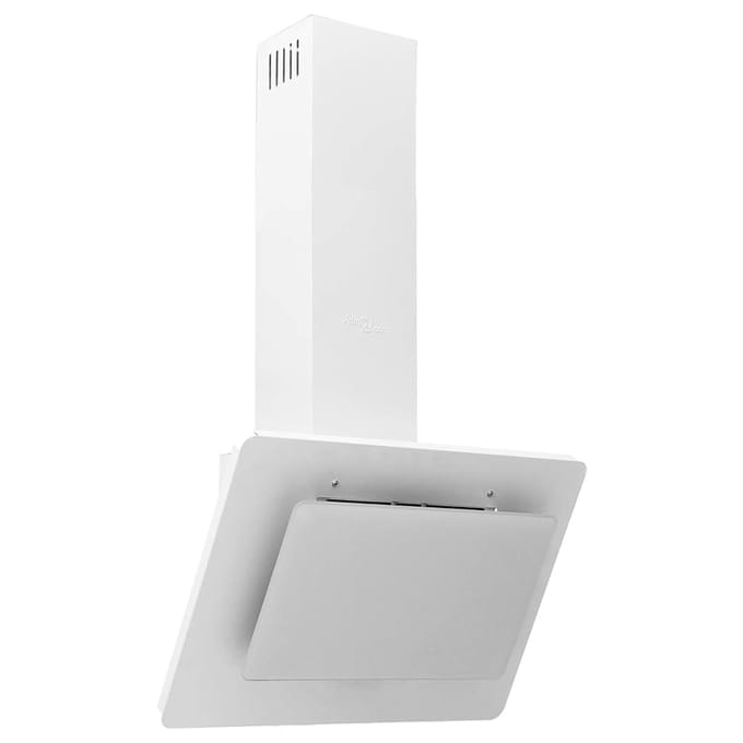 Vidaxl Hotte de Cuisine, 60 cm, Acier Inoxydable et Verre Trempé, Blanc