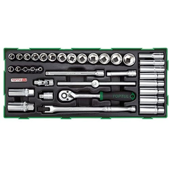 TOPTUL Gereedschapset voor Werkplaatswagen 3/8" 35 Delig