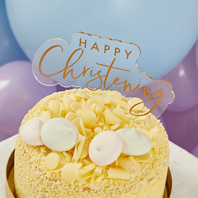 Happy Christening - Acryl