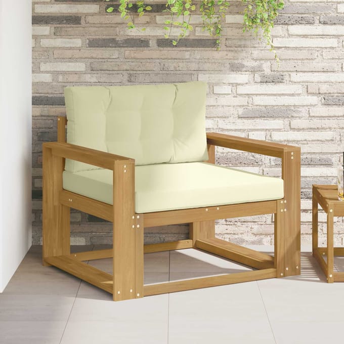 vidaXL - Buiten - Midden - Sofa - Polyester - Wit