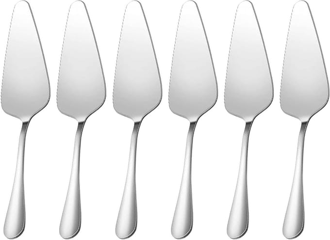 Set van 6 Taartscheppen van RVS, Ideaal voor Verjaardagsfeesten, Bruiloften en Dagelijkse Gebruik