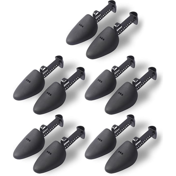 10 Pièces Tendeur de Chaussures Ajustement Léger Petit Pratique Forme à Chaussures pour Chaussures de 23 à 31cm gray