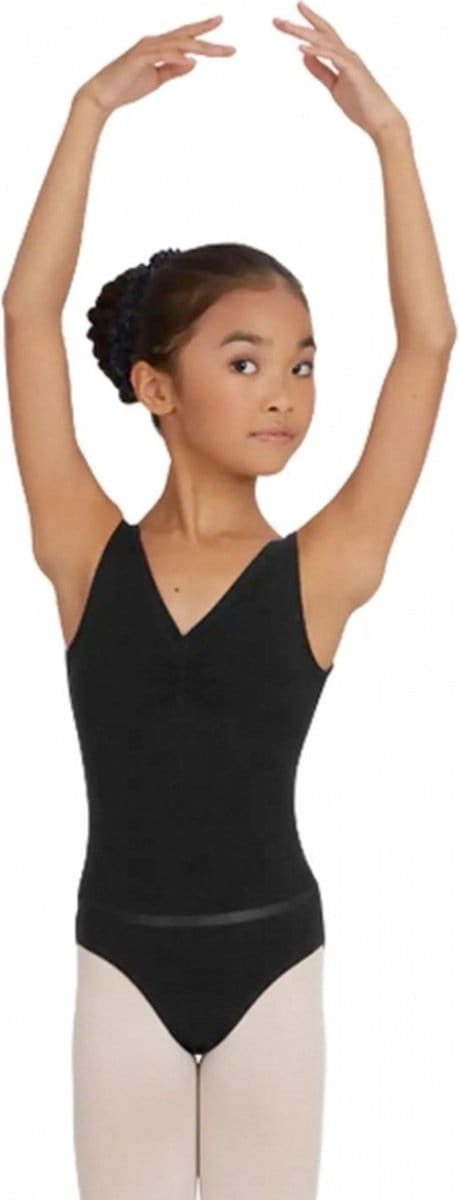 Capezio - Tank Leotard with belt - Balletpakje - CAD201c - BLK - Large - 10 - 12jr