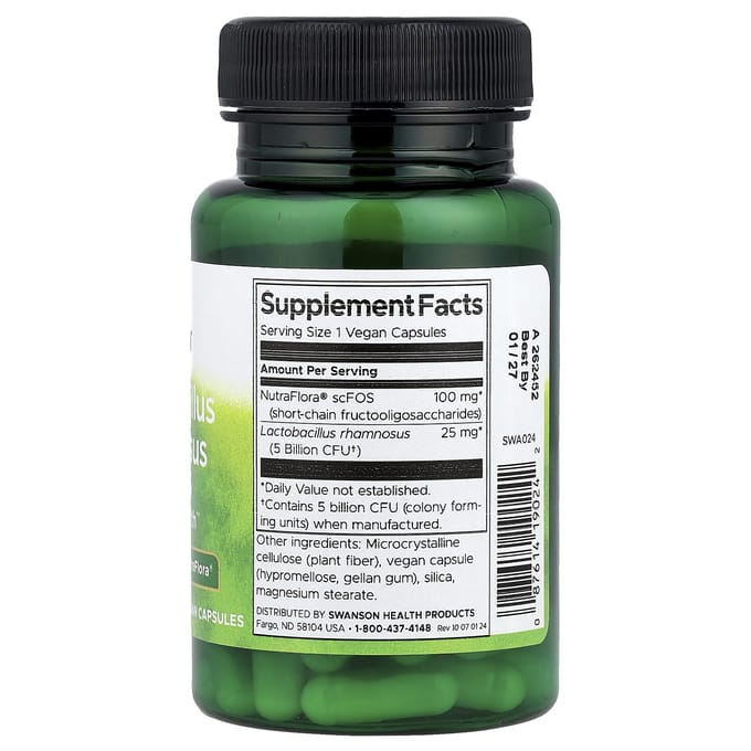 Lactobacillus Rhamnosus met Fos, Vegan Capsules 60