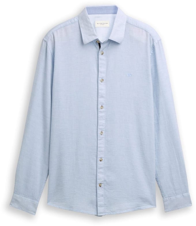 Tom Tailor - Heren hemd - Maat XXL - Mannen - blauw - katoen