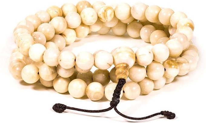 Mala Schelp Naturel 108 Kralen