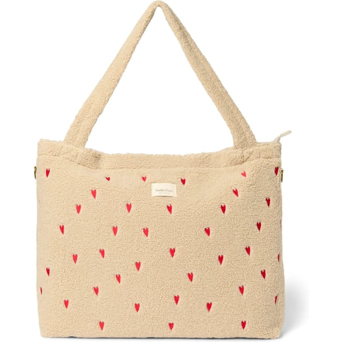 Studio Noos teddy mom bag luiertas ecru hearts