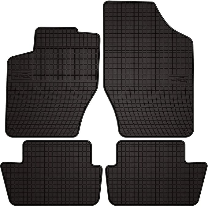 Wielganizator SolidPRO - Auto Vloermatten - Citroën C4 II - C4 Hatchback en Kombi - Zwarte Matten