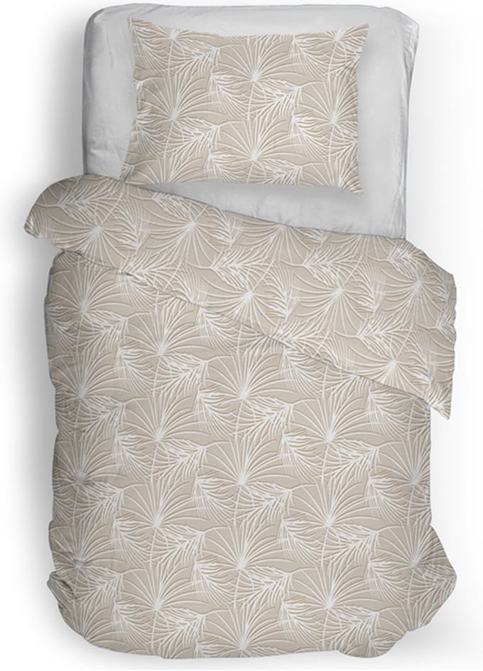 Snoozing Gigi Dekbedovertrek - Eenpersoons - 140x200/220 cm - Beige