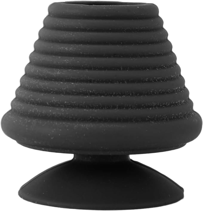 Badkuipstop - Badstop Overloop - Voorkom Overstroming - Met Zuignap - 18 x 10 x 5 cm - Zwart