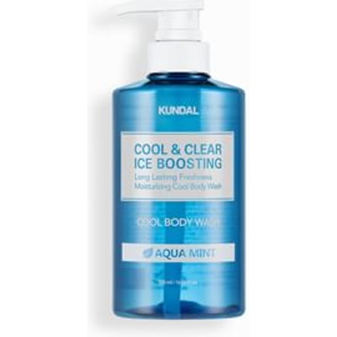 Kundal, Cool & Clear Ice Boosting, Cool Lichaamszeep, Aqua Munt, 16,9 fl oz (500ml) blue